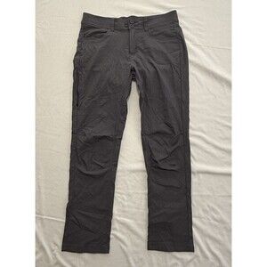 PrAna Halle Straight Pant II Gray Women's Size 8 Reg Hiking Outdoors Climbing